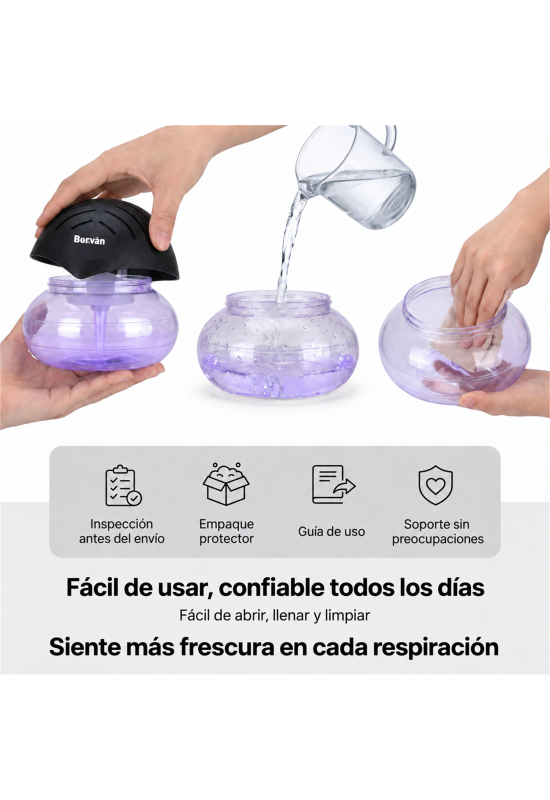 Essential Oil Diffuser with Water Mist & Ambient Light