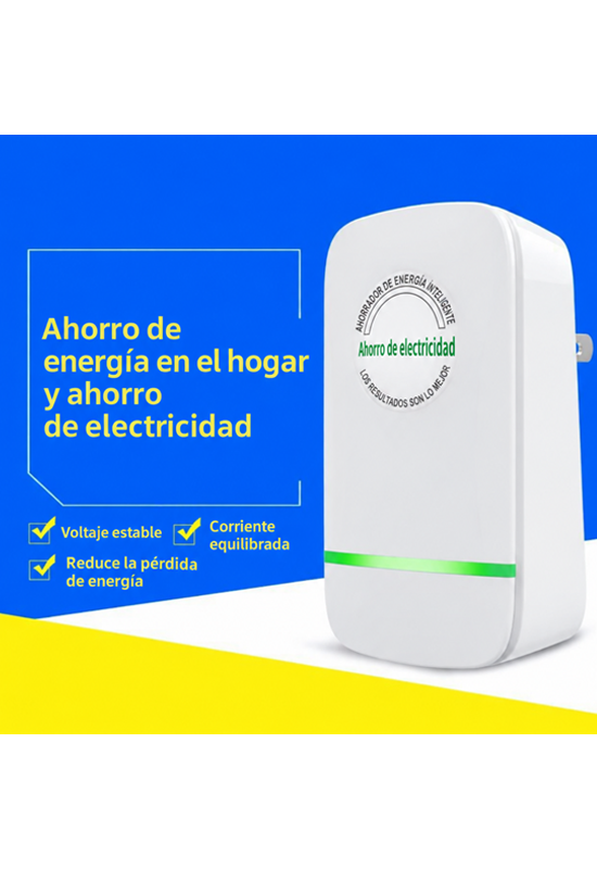 Caja de ahorro de energía con enchufe europeo, estabilizador de voltaje de 90 V a 250 V para hogar y oficina