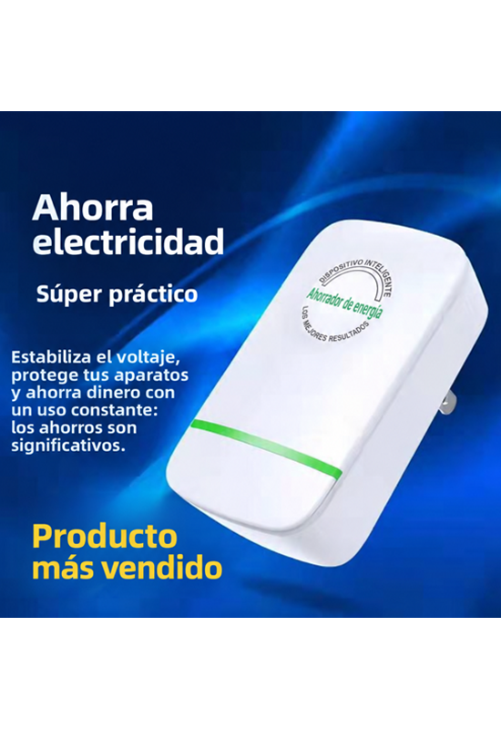 Caja de ahorro de energía con enchufe europeo, estabilizador de voltaje de 90 V a 250 V para hogar y oficina