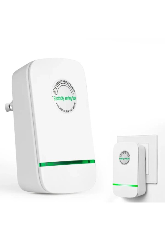 Caja de ahorro de energía con enchufe europeo, estabilizador de voltaje de 90 V a 250 V para hogar y oficina