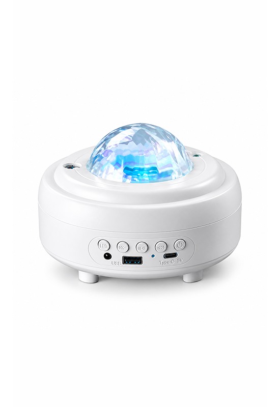 Proyector de estrellas Aurora con bocina Bluetooth, luz nocturna de galaxia y proyector de cielo estrellado