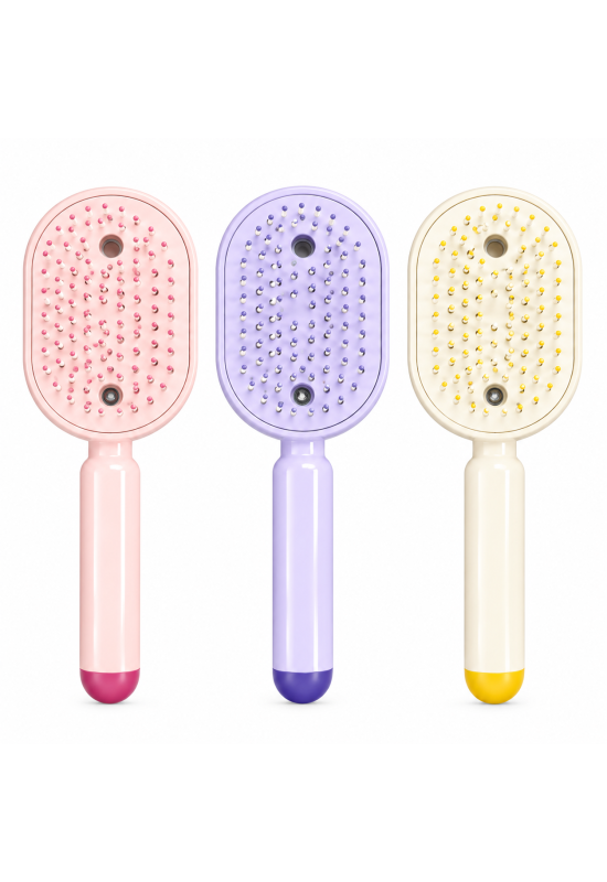 Electric Essential Oil Spray Hair Brush with Scalp Massage & Detangling